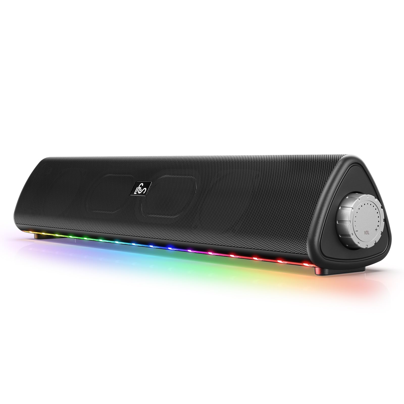 Photo 1 of Bluetooth Computer Speakers for Desktop, 20W Stereo Sound, 3.5 mm Aux-in Connection, Wireless Battery Powered PC Speakers for Laptop, Tablet, Gaming