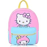 Fast Forward Sanrio Hello Kitty Mini Backpack for Kids & Adults | 10" PU Leather Hello Kitty Backpack Purse | Toddler Travel Bag, Small Bookbag for School, Travel, or Everyday Use | Ages 3+