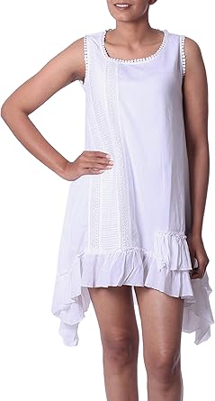 white cotton sundress
