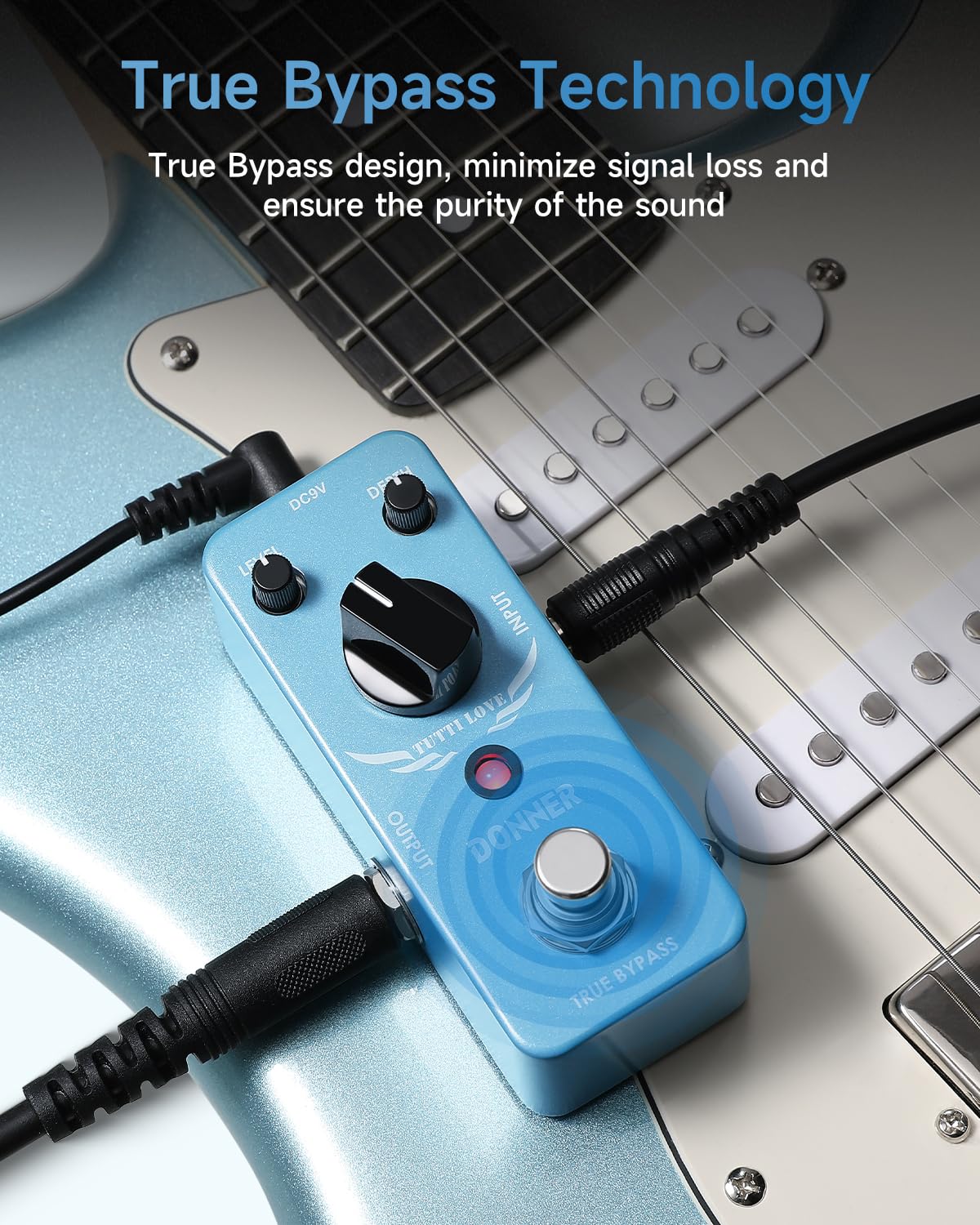 Donner Chorus Pedal, Tutti Love Analog Chorus Effect Classic Warm Chorus for Electric Guitar True Bypass