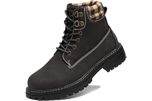 COTTIMO Work Hiking Snow Boots for Women - Waterproof Winter Ankle Shoes Non Slip Fashion Lightweight Casual Cute Fur Warm Booties