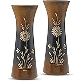 Aeravida Rich and Natural Flower Mango Tree Wood Flower Vase (2 PCS) | Modern Farmhouse Home Décor | Kitchen Bedroom Living R