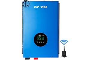 RDYMONKEY ZLPOWER 12000W 48V Off-Grid Inverter Charger, Peak Power 36000W for 20s, 240V AC Input, 120/240V Split Phase Output, Pure Sine Wave, UL1741 Certified, Built-in 2 MPPT Low Frequency for Solar System