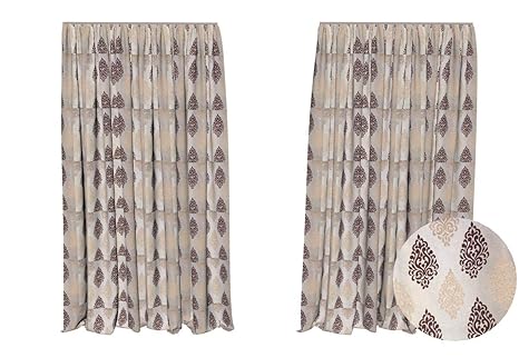 Buy Cotton And Polyester Cloth For Curtain By Meter Multicolour