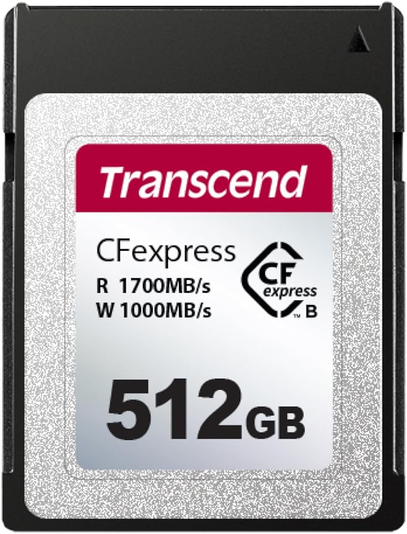 Transcend 512GB CFexpress Type B 820 Memory Card 1700MB/s 4K Video Photography