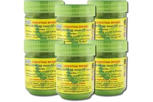 GENERIC Traditional Thai Herbal Inhaler/Best Value Set (Largest Size X 6 Bottles)