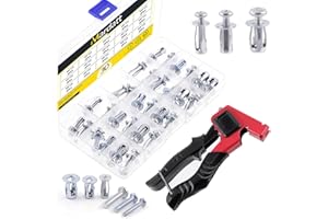 Mardatt 31Pcs M4 M5 M6 Jack Nuts with Installation Tool Assortment Kit, Expansion Insert Nuts Petal Nuts Jack Nut Screw Ancho
