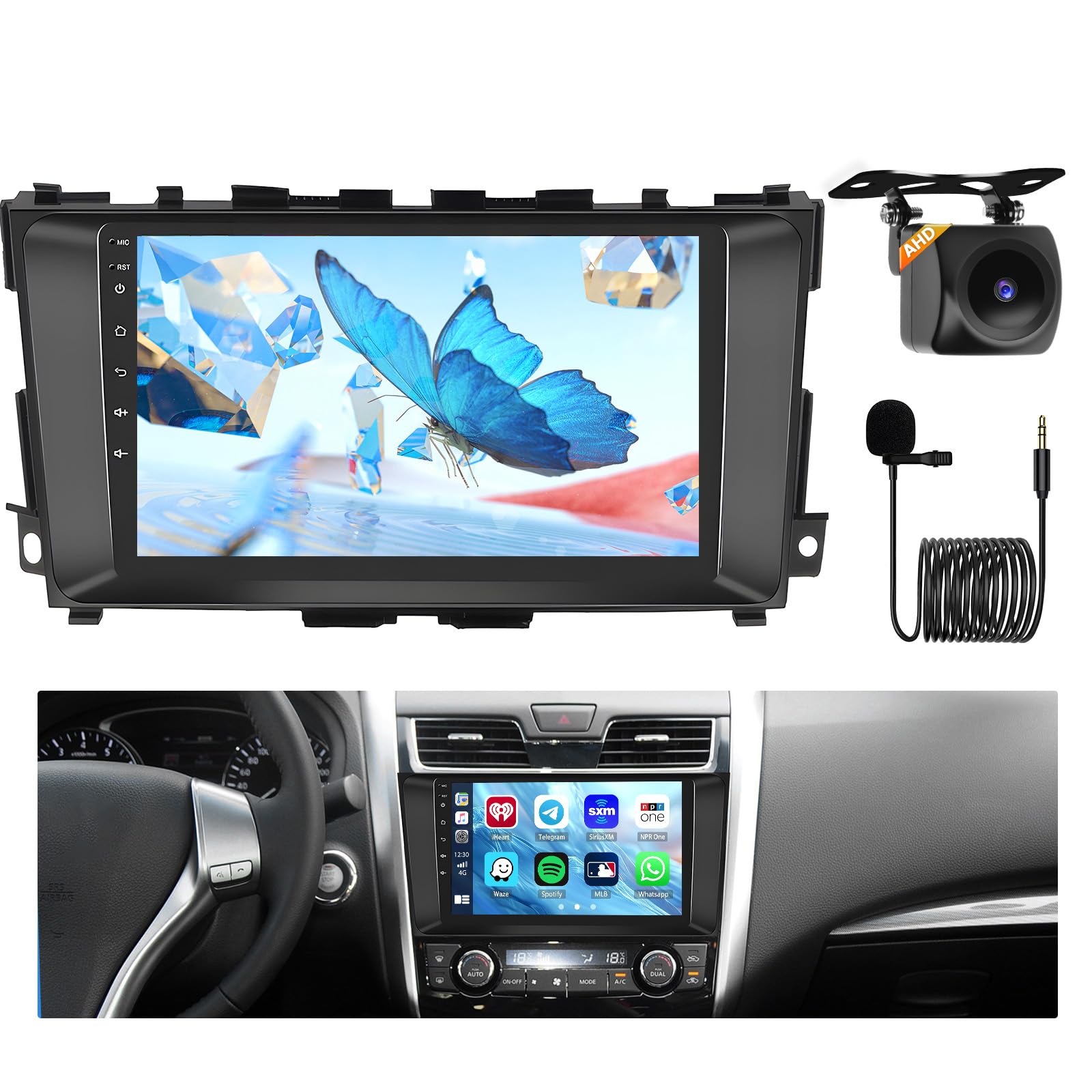 Photo 1 of [8 Cores 6+128G] Radio for Nissan Altima 2013-2018, 9 Inch IPS Touch Screen for Altima Car Stereo with Wireless Carplay Android Auto, Bluetooth 5.0, 32 EQ, GPS, 5G WiFi, 1280 * 720