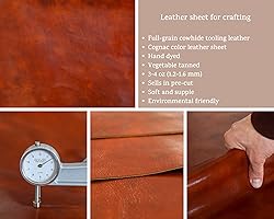 Full Grain Vegetable Tanned Tooling Leather Square