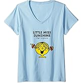 Womens Mr. Men Little Miss Sunshine V-Neck T-Shirt