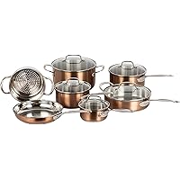 Cuisinart CSS-12MCAMC 12-Piece Classic Collection Metallic Stainless Steel Cookware Set, Copper, 鶹 Exclusive