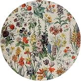 QUICQOD Vintage Spring Flowers Mouse Pad,Retro Floral Gifts Mousepad,Non-Slip Rubber Base Mousepads for Home Office Dorm Desk Decor,Flower Lover Gifts 8.6x8.6 Inches