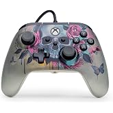 PowerA Advantage Plus Wired Controller for Xbox Series X|S - Bloom &amp; Gloom, officially licensed, adjustable height thumbsticks, hall effect, mappable buttons, works with Xbox One and Windows 10/11 PC