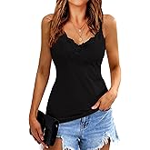 BemorRun Camisoles for Women Basic Cami Slim-Fit Cotton Undershirt Stretch Spaghetti Strap Tank Top