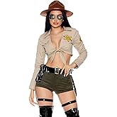 Forplay Women's State Sheriff Sexy Sheriff Costume, Multicolor