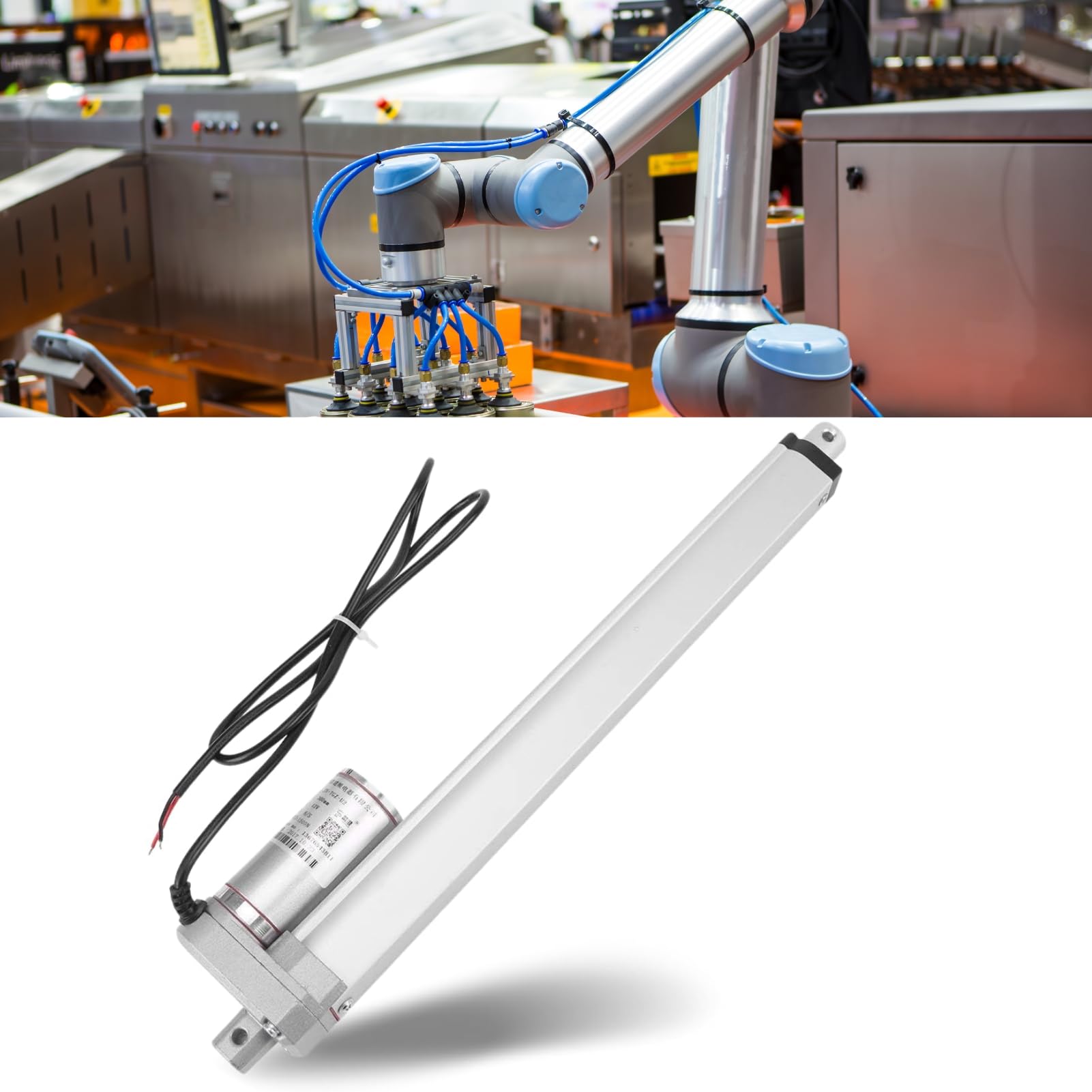 Jadeshay DC 12V Linear Actuator - 140KG Max Lift Stroke Motor for Medical Auto Car 300mm (Edition : 150mm/5.91inch)