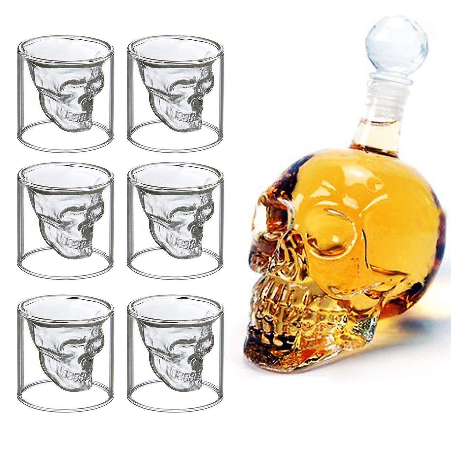 Glassware 350 ml MVPOWER 12.5oz Wine Decanter Set Skull Carafe with