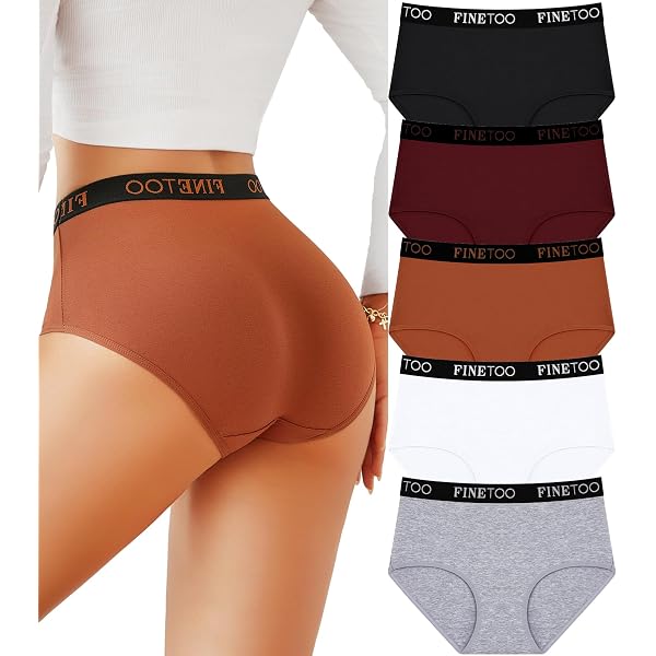 Eiggam High Waisted Underwear For Women Slight Tummy Control