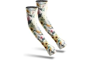 COOLJOB Gardening Sleeves Farm Defense uv Sun Protection Arm Cooling Sleeves for Women Men with Thumb Hole