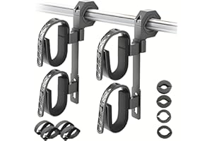 ATV Gun Rack, Double Tier Hunting Tool Shovel Mount Holder Heavy Duty Roll Bar Gun Rack for Truck, ATV, UTV, Car, Snowmobile,