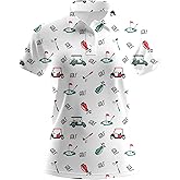Womens Golf Shirt Funny Golf Shirts for Woman Short Sleeve Shirts for Tennis