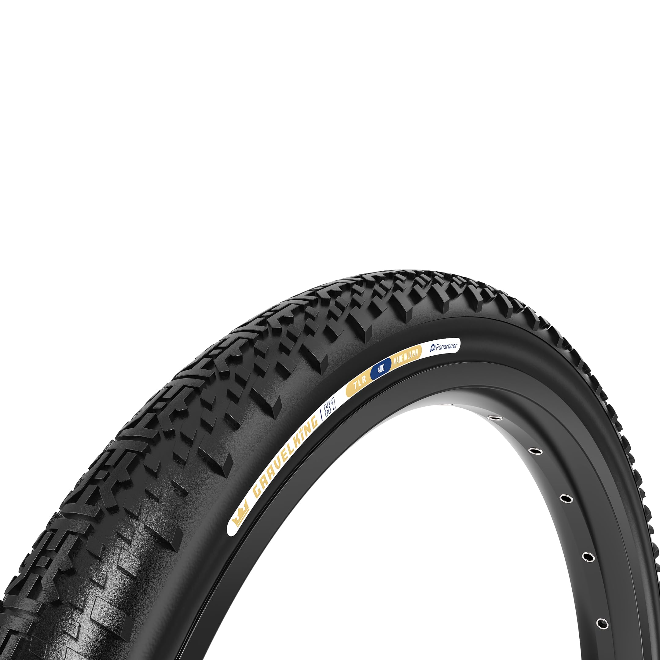 Panaracer Gravelking X1 TLR Tubeless - Folding Gravel Bike Tyre, 700c x 35 | ZSG Compound & Beadlock | Fast-Rolling, Mud-Shedding Design for Control on Rough Terrain | 700x35 Tyres