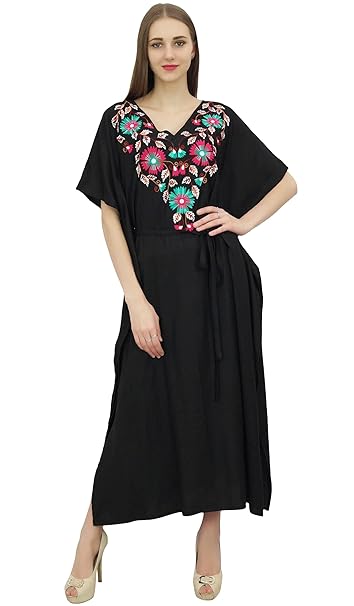 Bimba Womens Long Beach Evening Kaftan Rayon Swimwear Cover