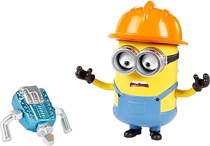 Amazon.com: Mattel Minions: The Rise of Gru Loud N' Rowdy Dave Talking Figura de acción con martillo de juguete, regalo para niños a partir de 4 años: Toys \u0026 Games