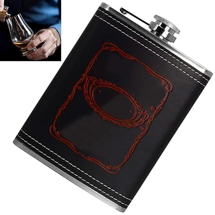 SJ 200ml 07oz Pocket Hip Flask Bottle Liquor Drink Ware Stainless Steel -120