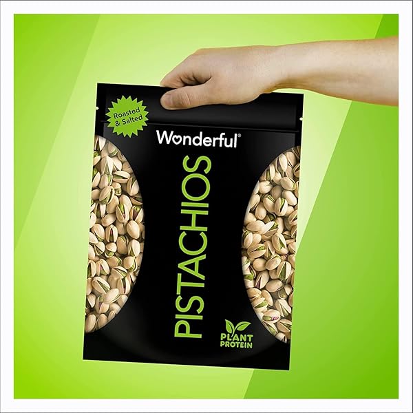 WONDERFUL PISTACHIOS IN SHELL, ROASTED & SALTED NUTS, 48 OUNCE RESEALABLE BAG, SHELLED PROTEIN SNACKS, BULK SNACKS, HEALTHY SNACKS FOR ADULTS