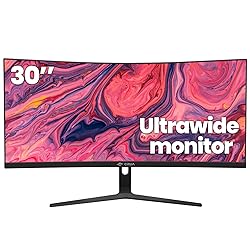 CRUA 30Inch Ultrawide Curved Monitor, 21:9