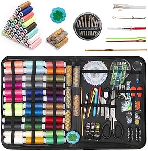 GOANDO Sewing Kit for Adults Needle and Thread Kit for Sewing Upgrade 41 Spools of Thread 206 Pcs Oxford Fabric Case Portable Basic Sewing Repair Kits for Beginners Traveler Emergency