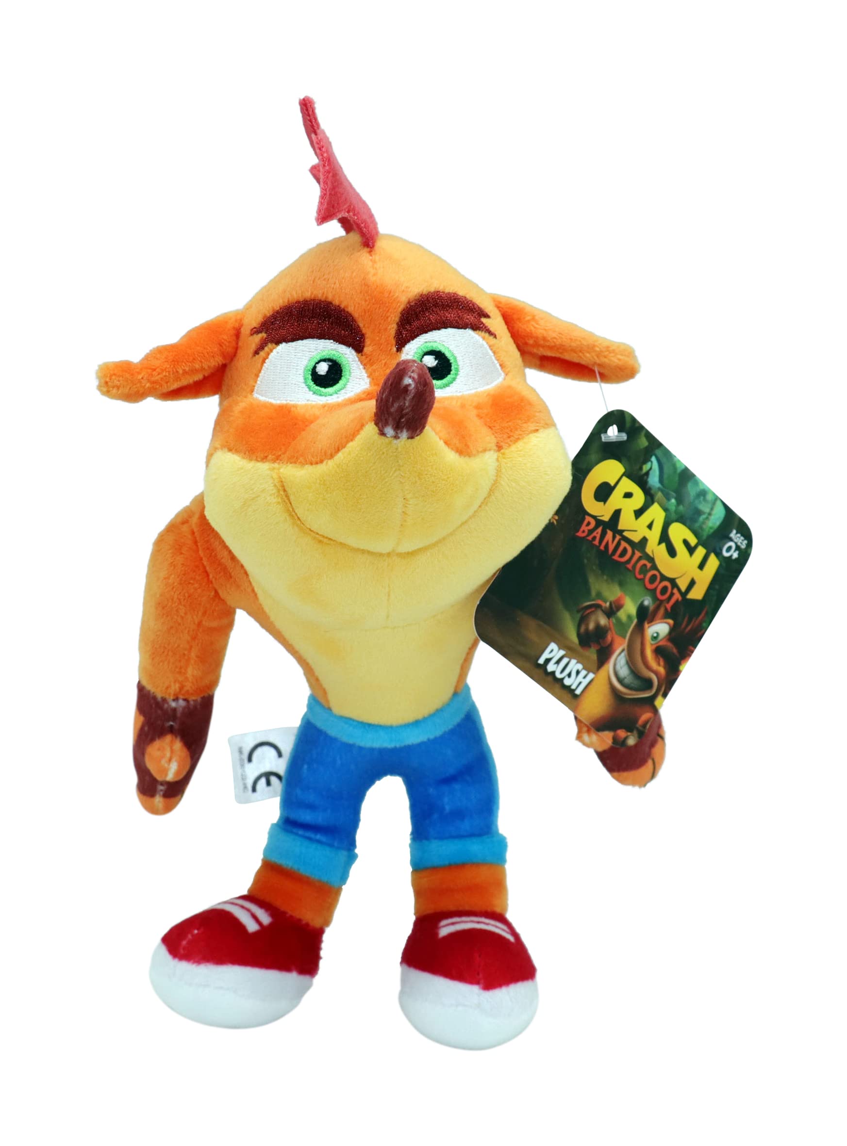 Bandai Crash Bandicoot Plush Toy | 22cm Crash Bandicoot Soft Toy Collectible | Plushie Girls And Boys Toys For Video Game Fans | Collectable Cuddly Toys For Boys And Girls Great Crash Bandicoot Gifts