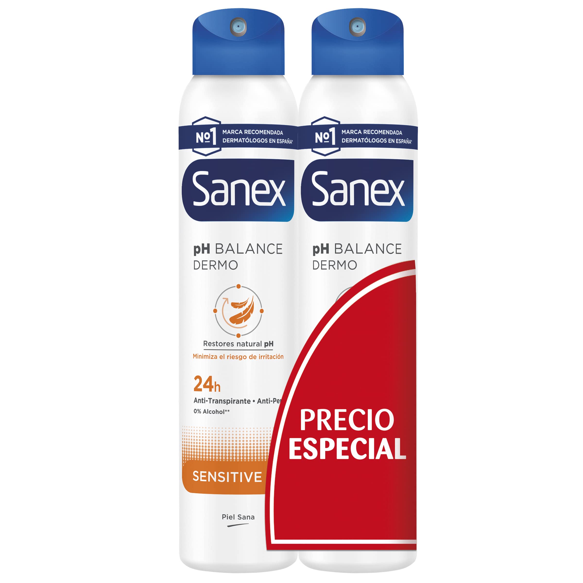 Sanex Dermo Sensitive Deodorant Spray, Pack of 2