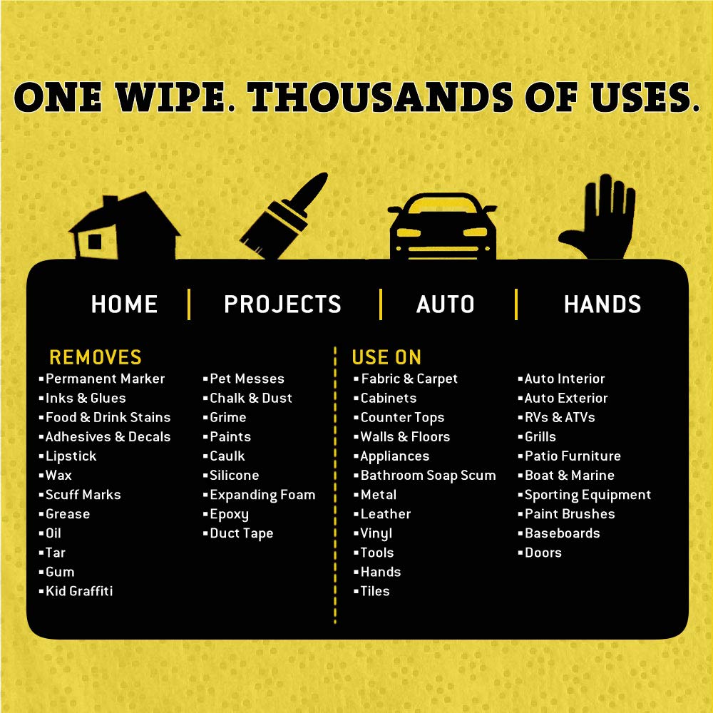 Tub O Towels TW90 Heavy-Duty 10" x 12" Size Multi-Surface Cleaning Wipes, 90 Count Per Canister: Industrial & Scientific