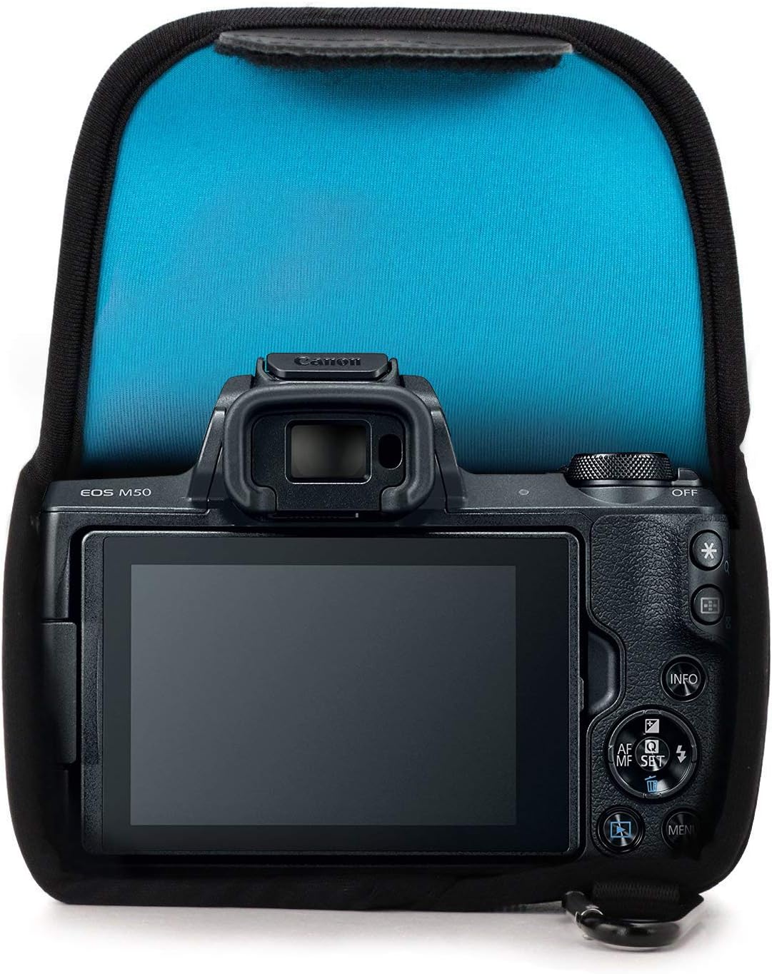 MegaGear MG1038 Canon EOS M50, M5 (15-45) Ultra Light Neoprene Camera Case - Blue - Image 5