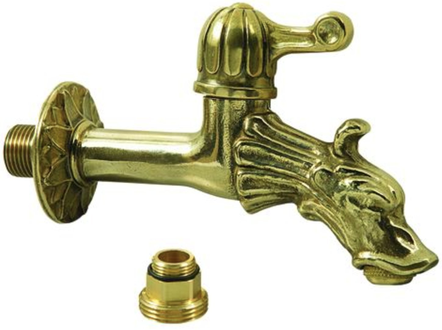 L'Artistica 77432-10 Brass Dragon Head Fountain Tap, 1/2 inch