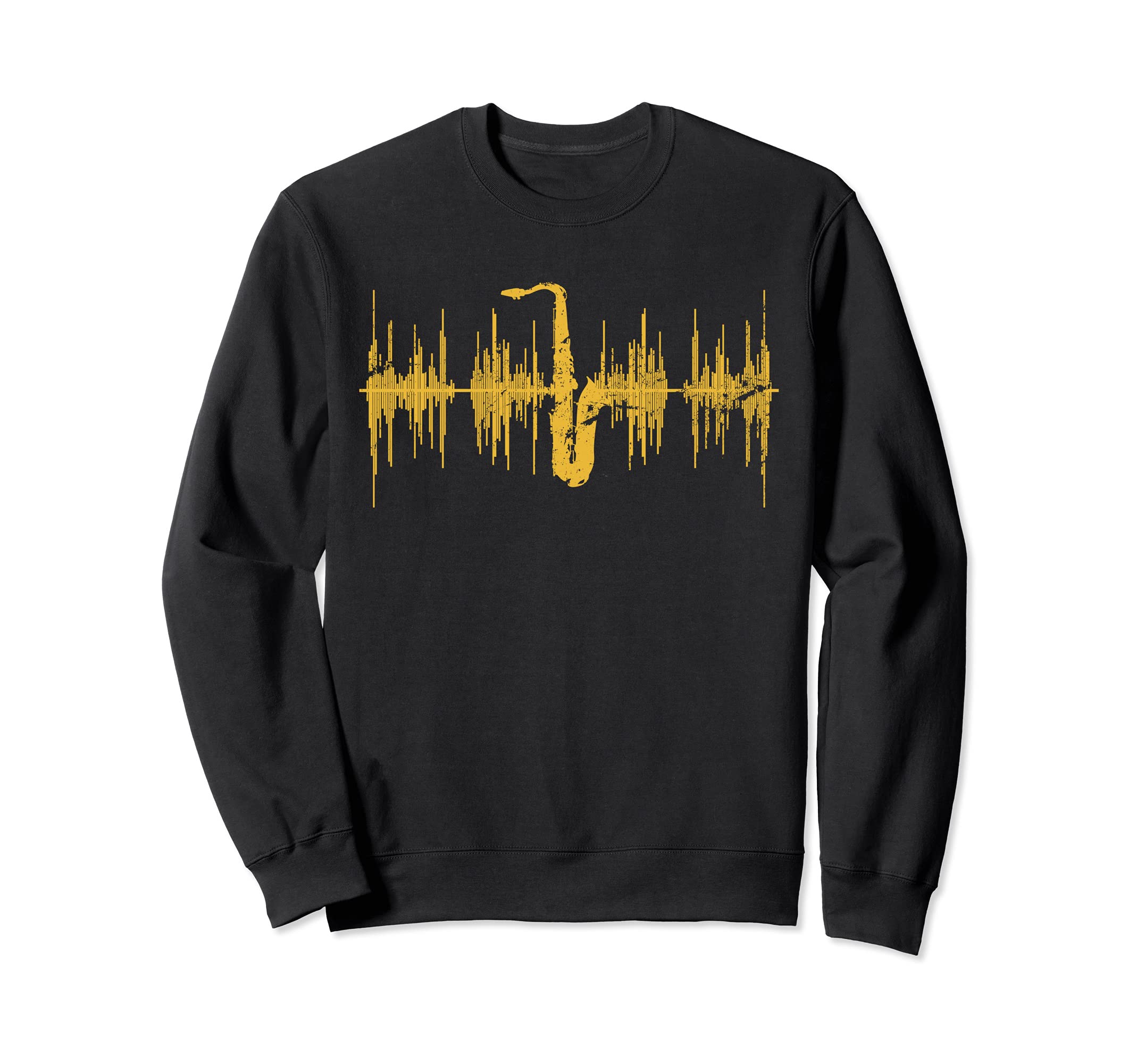 Saxophone Player Saxophonist Soundwave Jazz Music Saxophone Sweatshirt