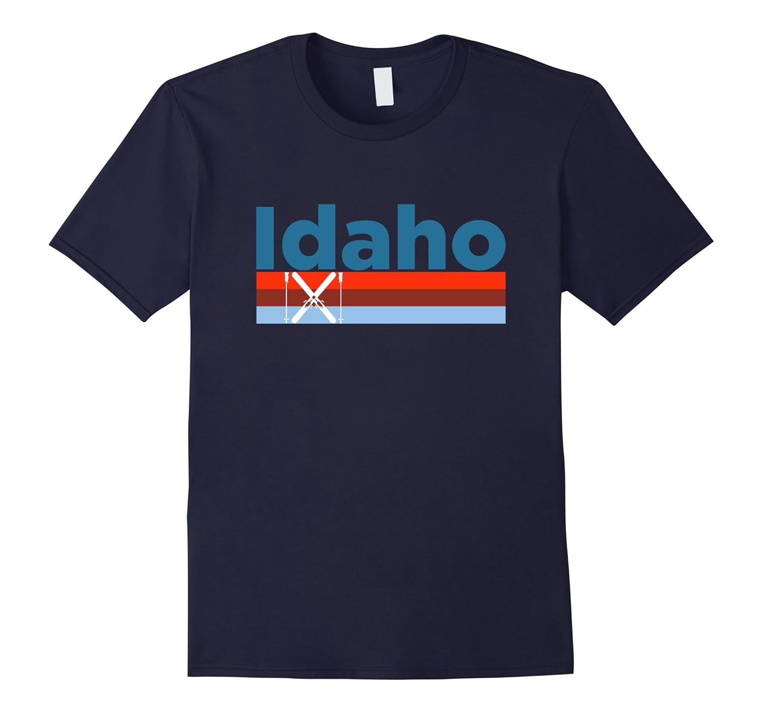 Retro Snow Ski - Idaho T Shirt-Rose