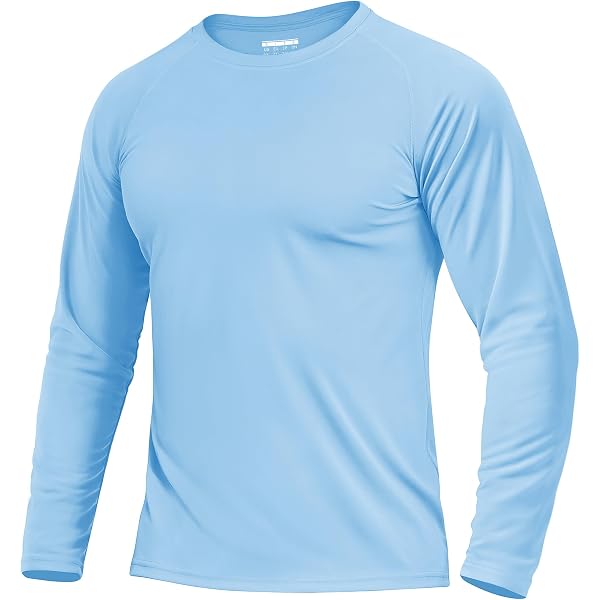 T-shirt De Pêche Huk Homme - Manches Longues - Bleu Clair/foncé - XL - Léger - Neuf