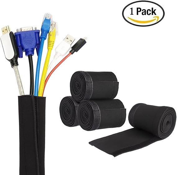 Velcro cable tube 188 cm, channel cable, DIY desk Amazon