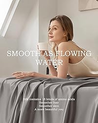 THXSILK 100% Silk Sheet Set, 7A+ Silk Sheet Set