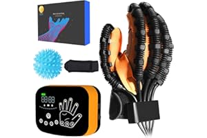 MZU Upgraded Rehabilitation Robot Glove,Massager Machine Gloves Orthosis Products,Physical Therapy Rehabilitation Trainer,for Hemiplegia Stroke Cerebral palsy Patient Finger and Hand Exercise Equipment
