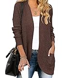 MEROKEETY Womens 2024 Fall Long Sleeve Open Front