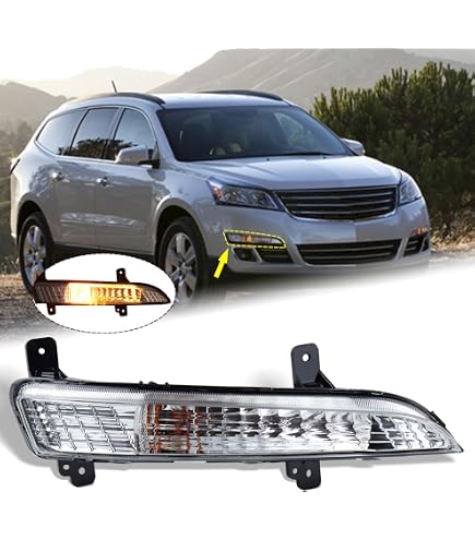 HECASA Pair Black Fog Light Bezel Covers For 2013-2017 Chevy Traverse LTZ LS LT Premier - Replaces 20983805 20983807 - View #4