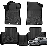 Jenofa-Floor Mats for Nissan Altima 2014-2018 Floor Liner All Weather Car Mats Custom Fit 2017 Altima Durable Waterproof Car Mat Accessories Black