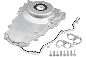 A-Premium Engine Timing Cover with Gasket Compatible with Chevrolet Silverado 1500/1500 Classic/2500 HD/3500 Tahoe Suburban E