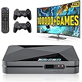 Kinhank Super Console X2 pro with 100000+Games Retro Game Console,Video Game Console with EmuELEC 4.6/Android 9.0 in 1, 2.4G+5G and BT 5.0,Compatible with 65+ Emulators,2 Controllers