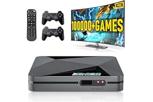 Kinhank Super Console X2 pro with 100000+Games Retro Game Console,Video Game Console with EmuELEC 4.5/Android 9.0 in 1, 2.4G+5G and BT 5.0,Compatible with 65+ Emulators,2 Controllers