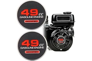 APPYU 2pcs Pull Starter Sticker 49cc Modified Mini Bike Stickers for Predator 212 Engine Coleman CT200U BT200X KT196 Baja MB200 Performance Parts Go Kart Mini Bike 196cc 224cc 200cc (49cc Modified)
